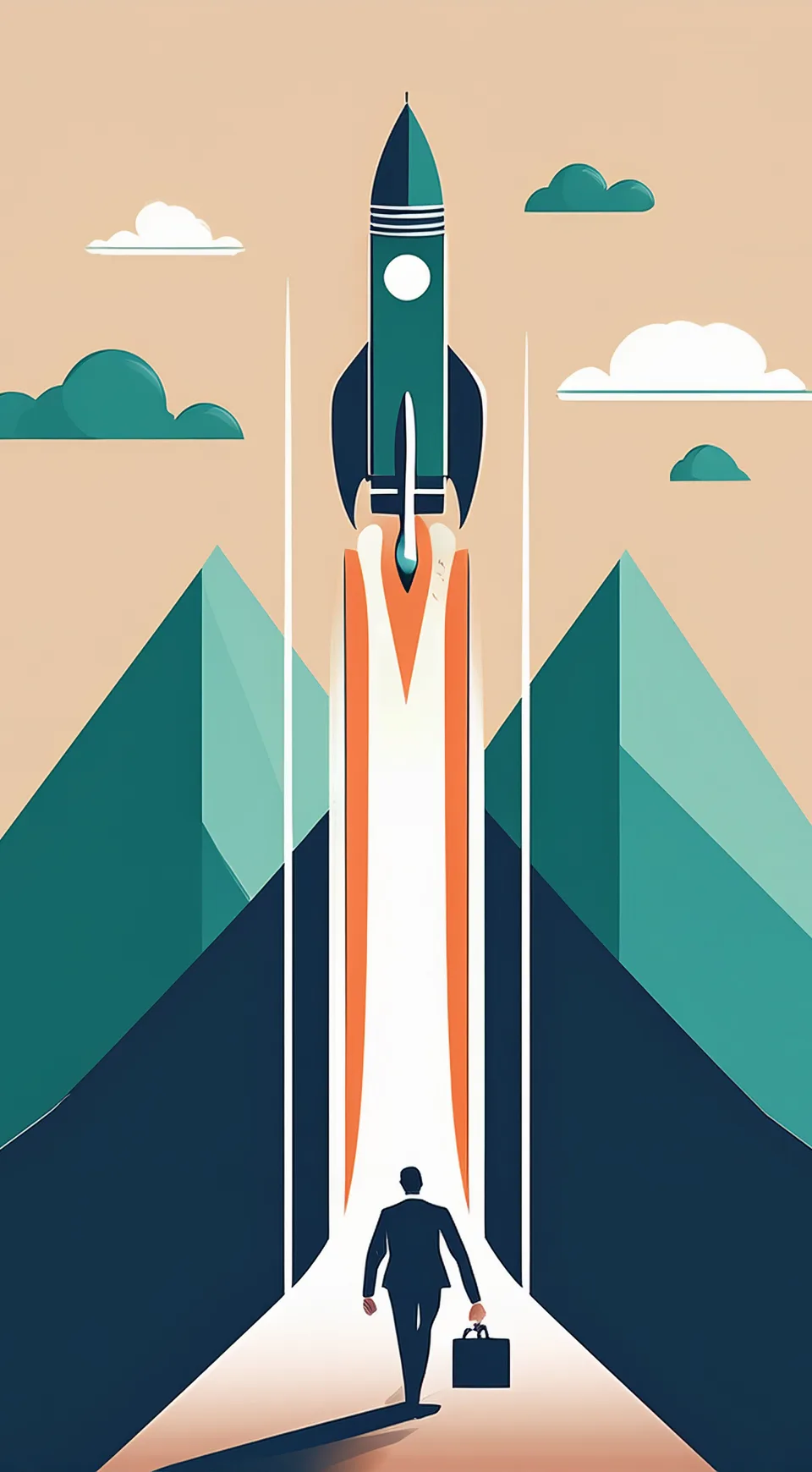 Career growth journey illustration at Than Vuong
